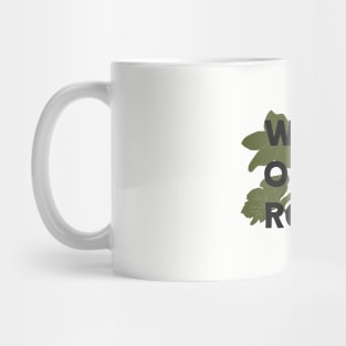 Wide Open Road, green & black Mug